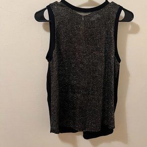 Sheer metallic REISS Blouse M